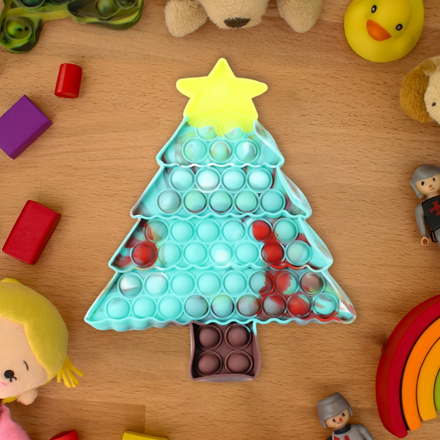 Premium Tree Shape Silicone Pop It Fidget Toy (1 Pc) Premium Tree Shape Silicone Pop It Fidget Toy (1 Pc)